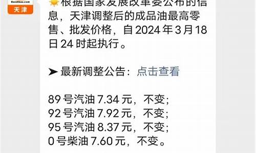 天津今日油价最新消息最新_天津今日油价优惠排行榜